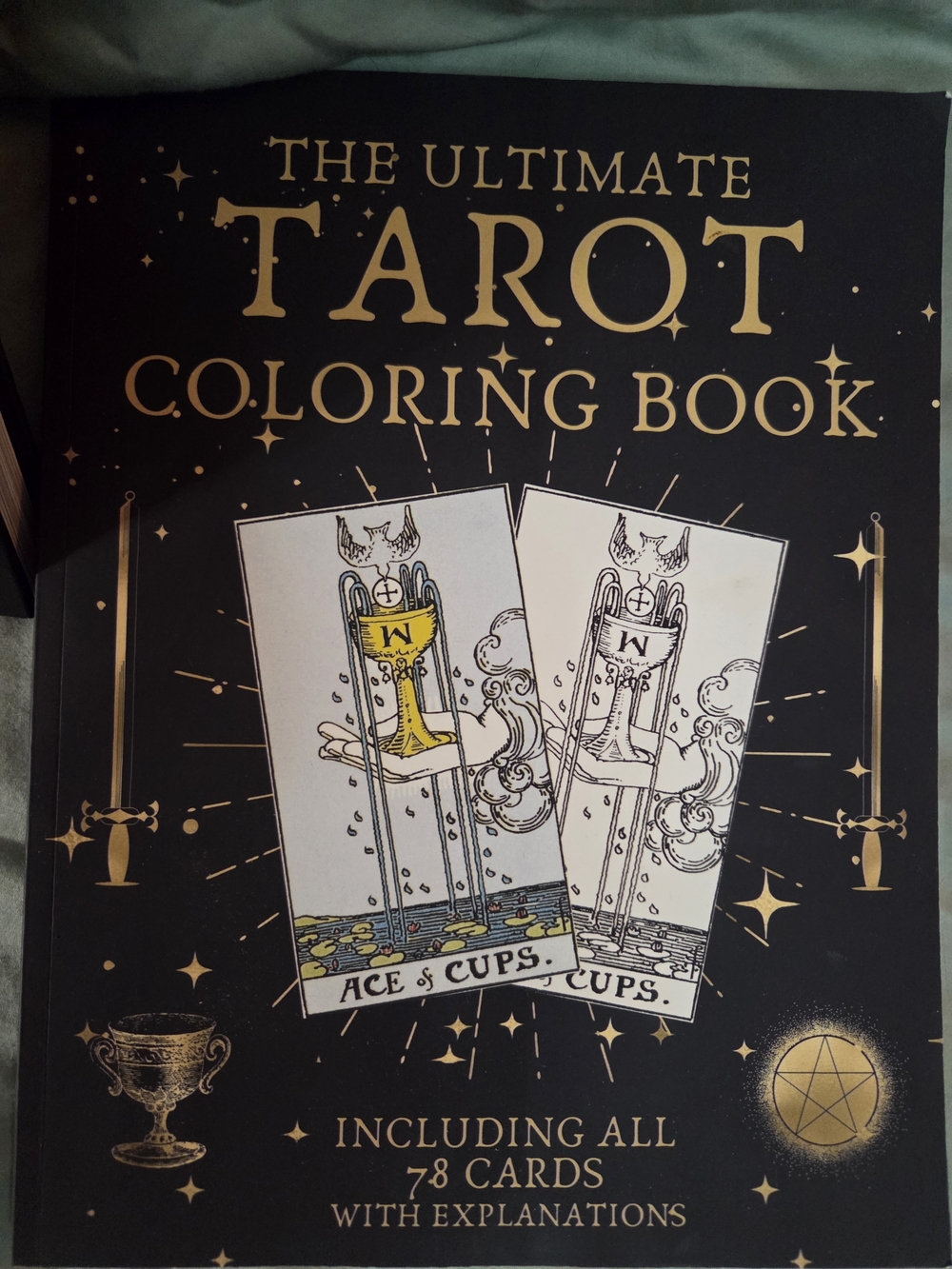 Tarot & Tequila Book and The Ultimate Tarot Coloring Book - Black & Gold Accents - Picture 3 of 9